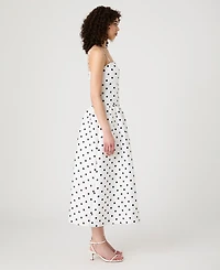 French Connection Women's Strappy Polka Dot Midi Dress