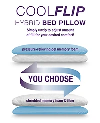 IntelliSLEEP Tailored Rest Cool Flip Customizable Memory Foam Pillow, Standard