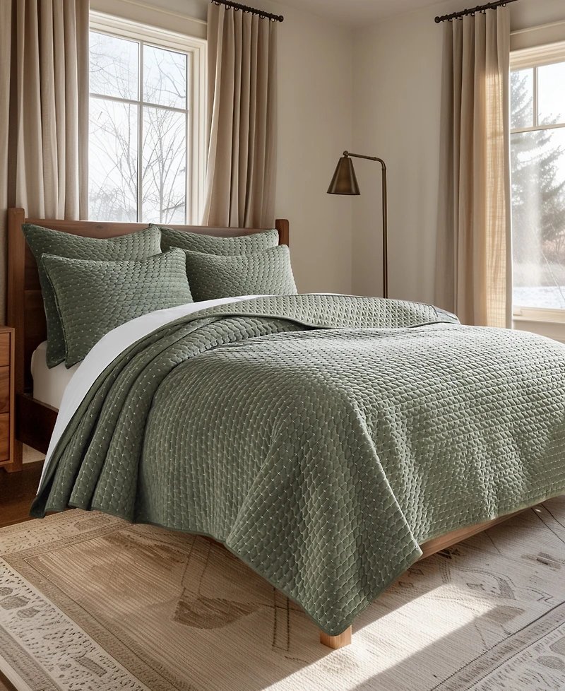 Levtex Velvet Stitch Reversible 2-Pc. Quilt Set, Twin/Twin Xl