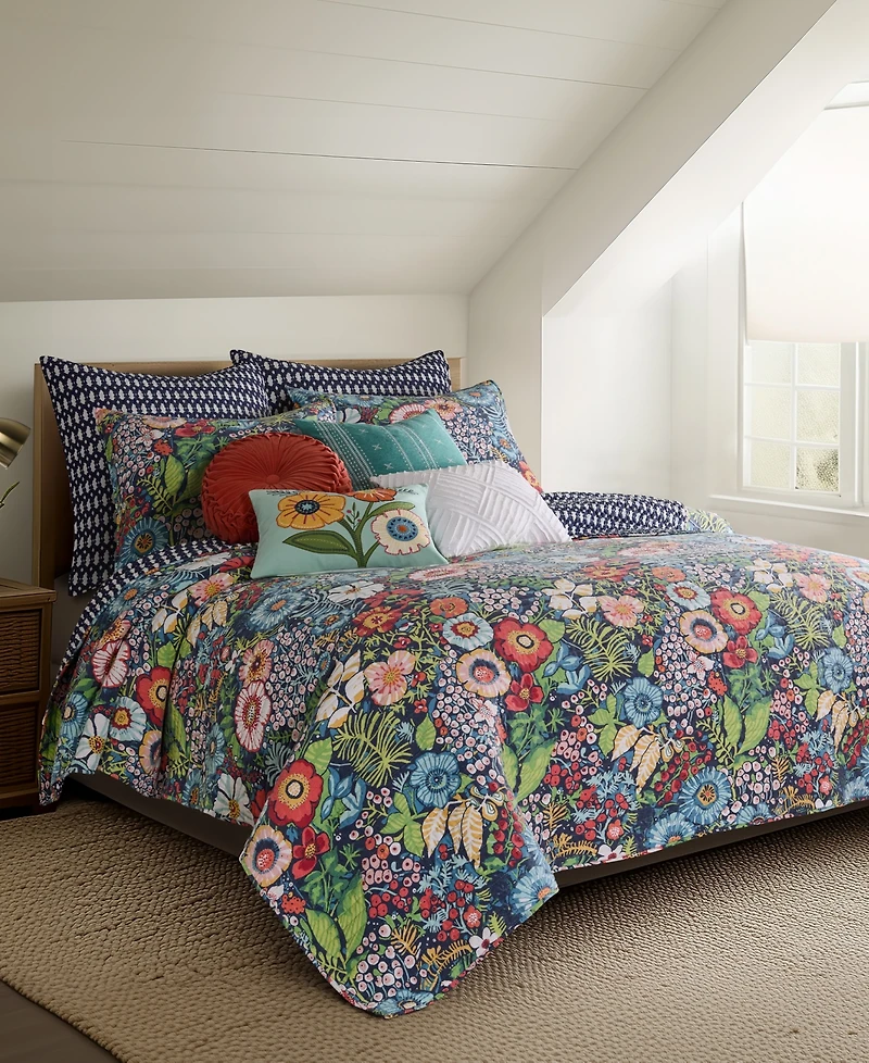 Levtex Night Garden 2-Pc. Sham Set, European