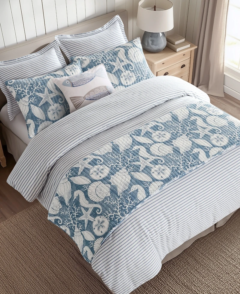 Levtex Tobago Stripe Reversible -Pc. Duvet Cover Set