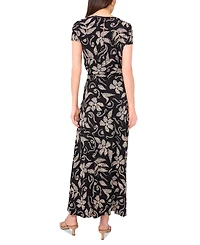 Vince Camuto Women's Printed Pull-On Maxi Skirt