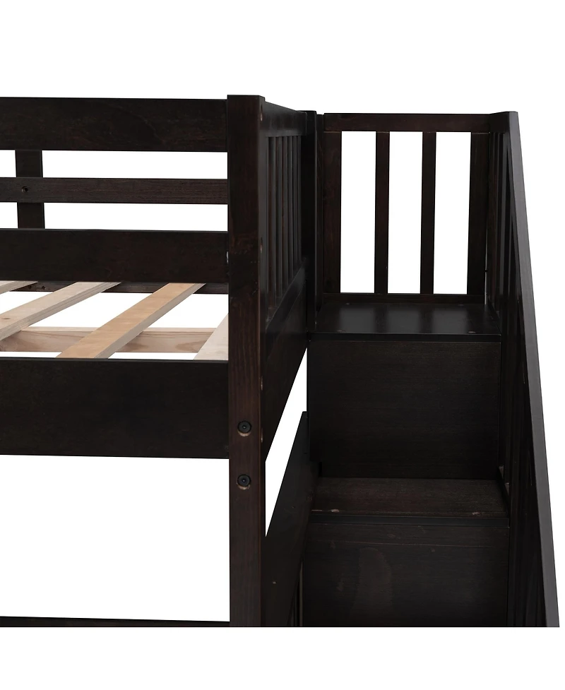 Streamdale Full-Over-Full Bunk Bed with Storage