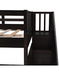 Streamdale Full-Over-Full Bunk Bed with Storage