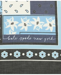 Kate Spade New York Women's Bandana Patchwork Modal Square Scarf
