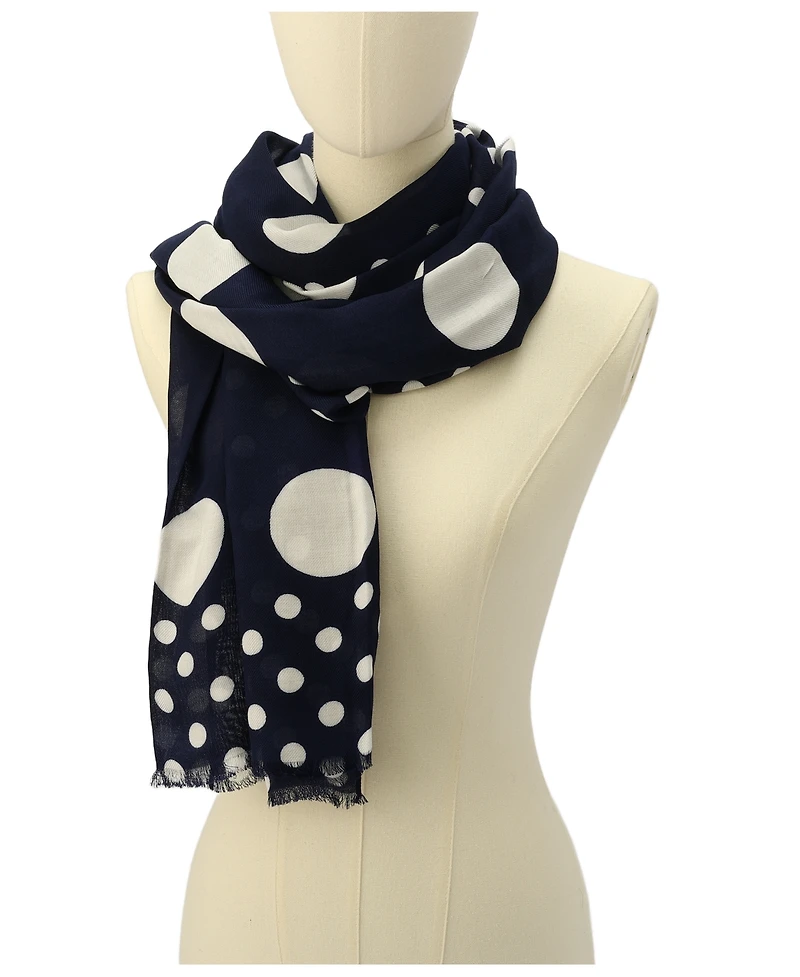 Kate Spade New York Women's Breezy Dot Viscose Oblong Scarf