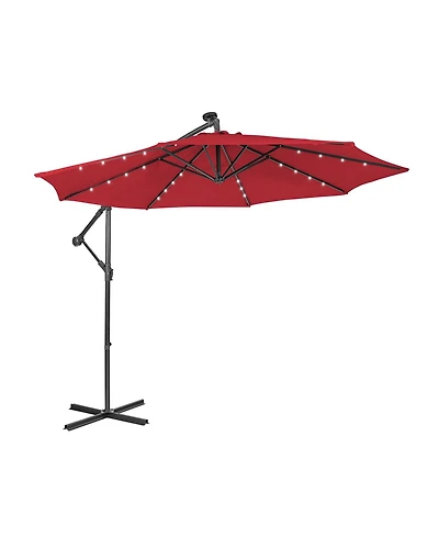 10 Feet Patio Cantilever Umbrella with Tilting System
