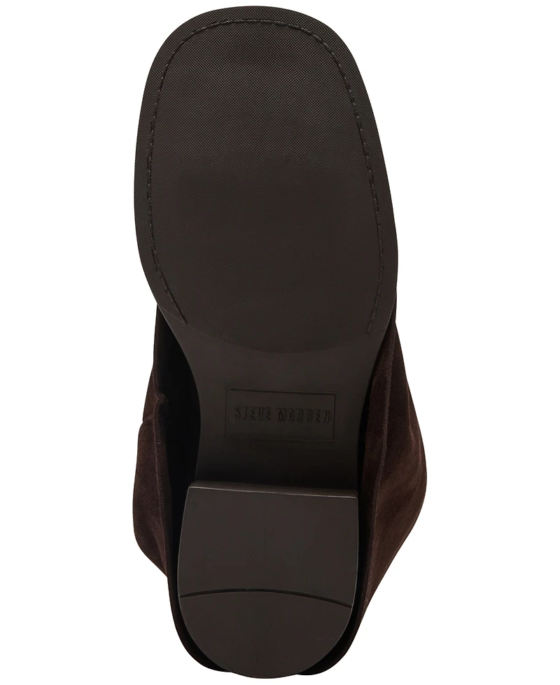 Steve Madden Benton Mid-Shaft Foldover Cuffed Moto Boots