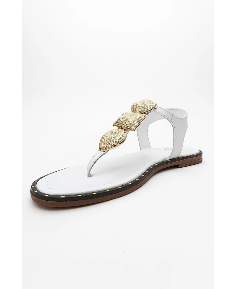 Giulia Leather Flat Sandal (Women)