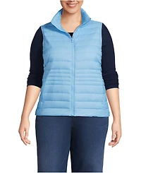 Lands' End Plus Wanderweight Packable Down Vest