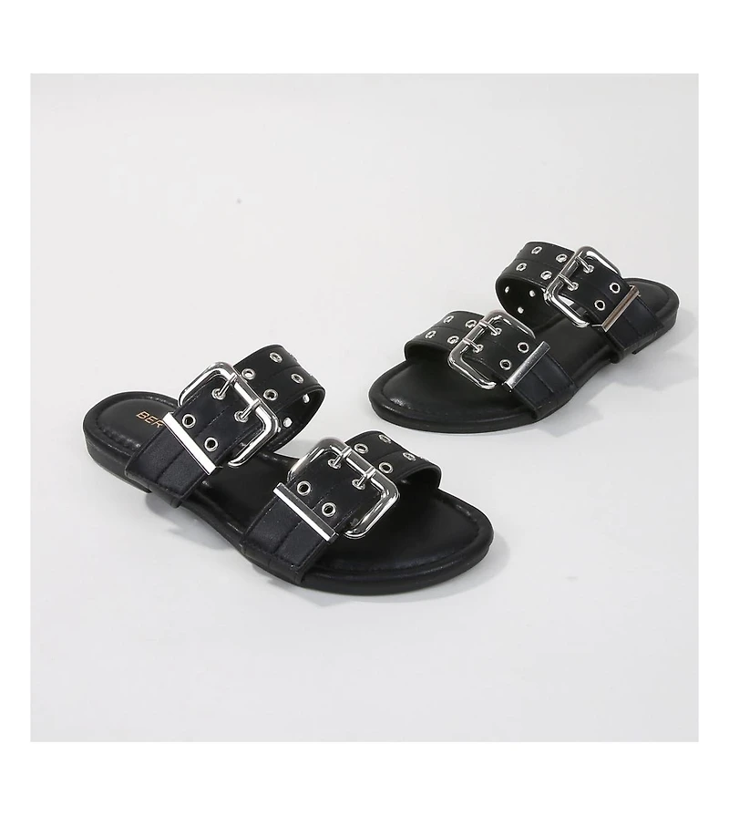 Kyle Double Strap Slide Sandals