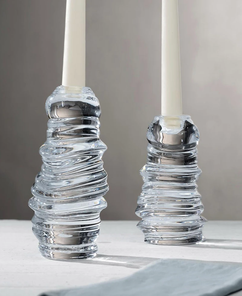 Nude Glass Eos Short Candle Holder