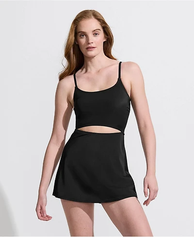 Lands' End Women's Tugless Monokini Swim Dress Swimsuit