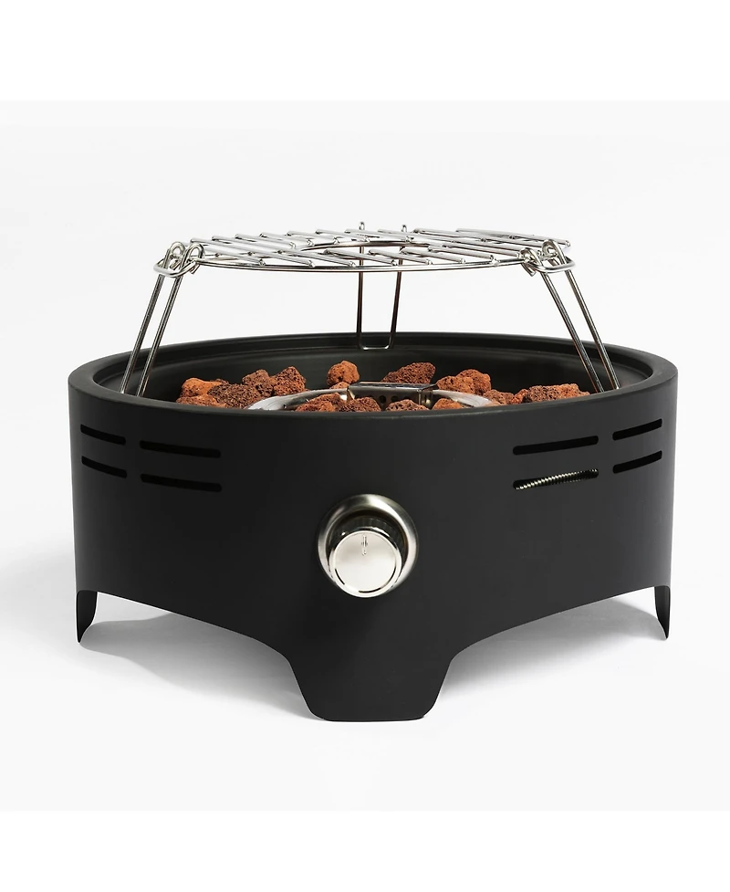 Hot Seller 30000BTU Outdoor 15 in. Portable Propane Fire Pit with Cooking Grill for Garden Camping Campfire Party