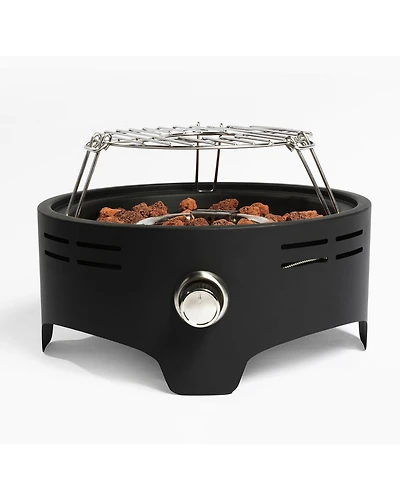 Hot Seller 30000BTU Outdoor 15 in. Portable Propane Fire Pit with Cooking Grill for Garden Camping Campfire Party