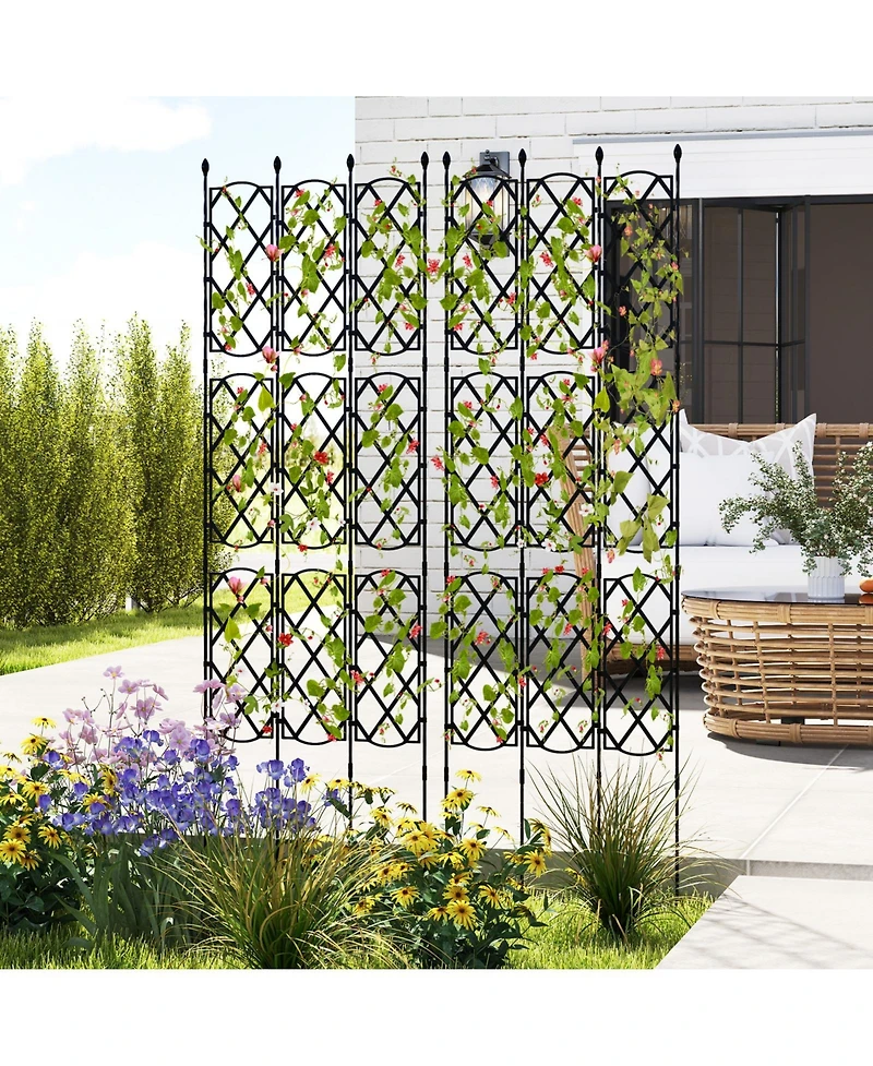 3-Pack Outdoor Plant Support Frame for Raised Garden Bed
