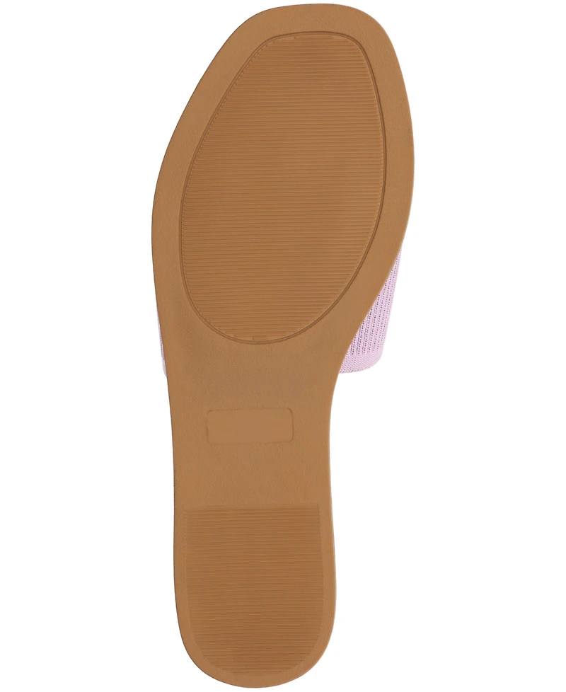 Journee Collection Women's Prisilla Single Band Slide Flat Sandals