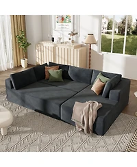 Streamdale Modern Modular Sectional Sofa, 3-Piece Combination