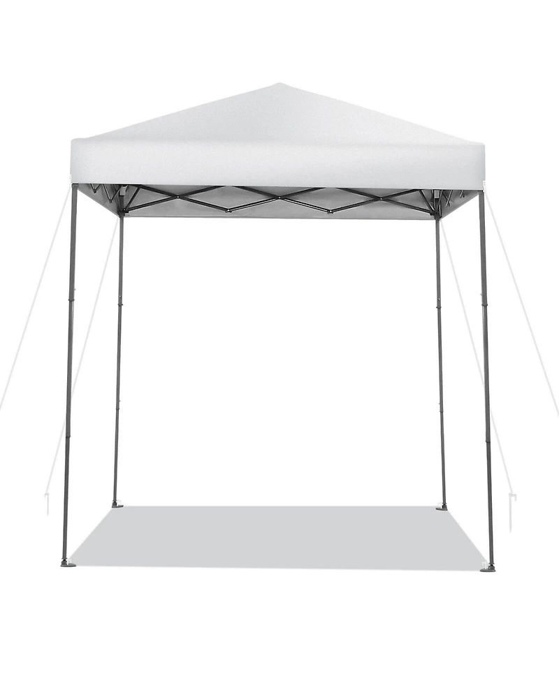 6.6 x 6.6 Feet Outdoor Pop-up Canopy Tent with Upf 50+ Sun Protection