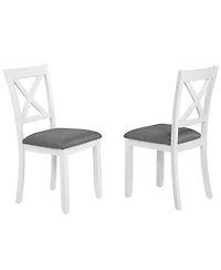 Streamdale 5-Piece Grey & White Dining Set for 4
