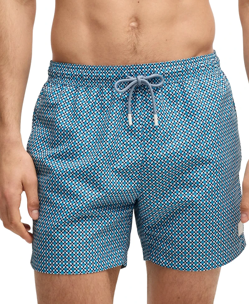 Boss by Hugo Men's Drawstring Printed Swimsuit