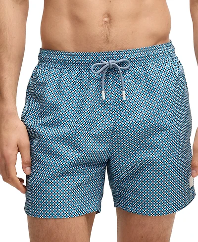 Boss by Hugo Men's Drawstring Printed Swimsuit