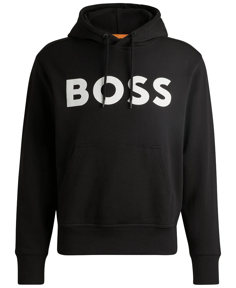 Boss by Hugo Men's Cotton Terry Relaxed-Fit Hoodie