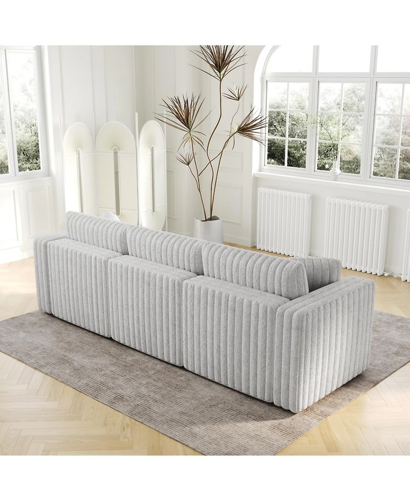 Streamdale 106" Light Gray Modular Sofa - Comfortable, Modern Design
