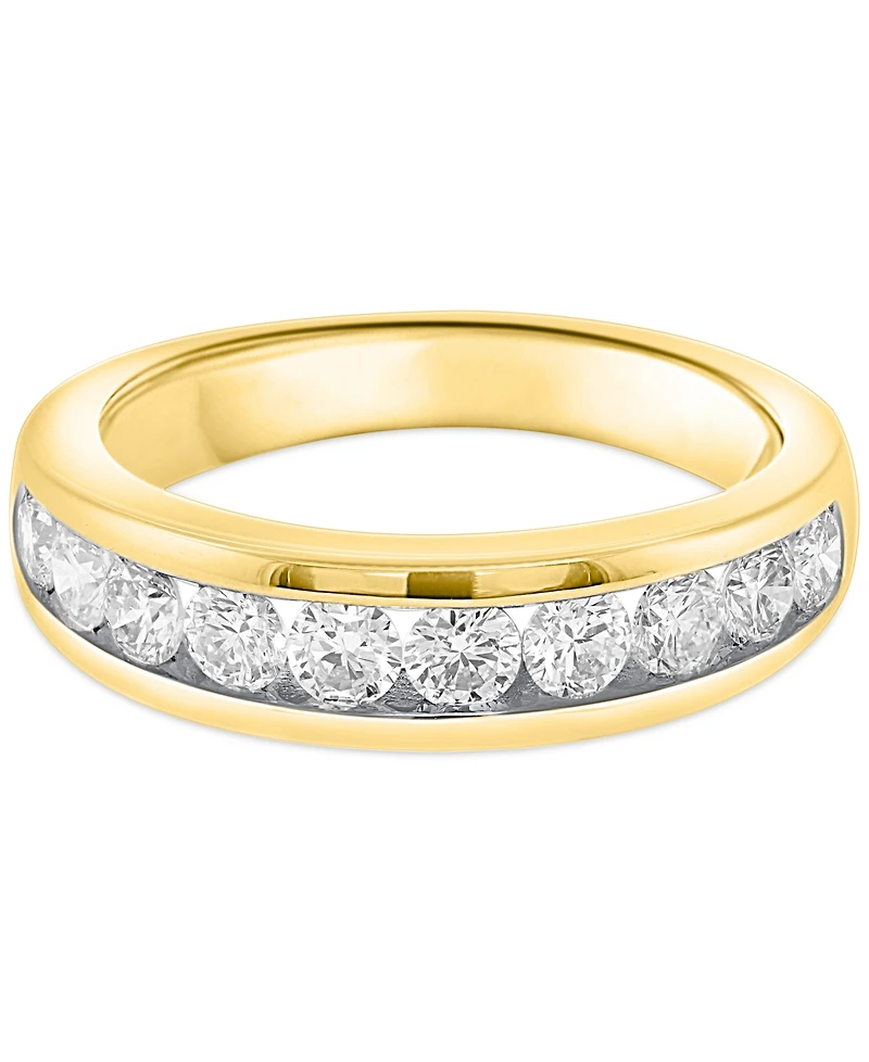 Forever Grown Diamonds Lab Diamond Channel-Set Band (1 ct. t.w.) Sterling Silver or 14k Gold-Plated