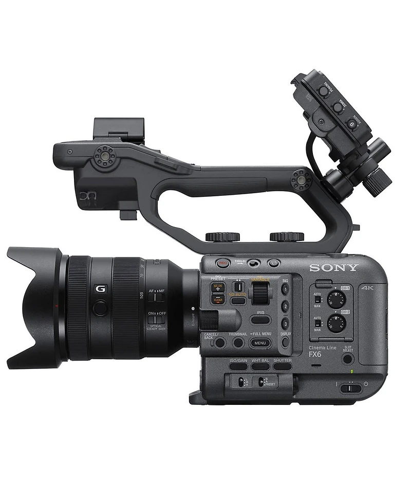 Sony FX6 Cinema Camera Kit with Fe 24-105mm f/4 G Lens, Bundle with Bp-U90 Battery and V2 BigBag Pro Video Handbag Xl