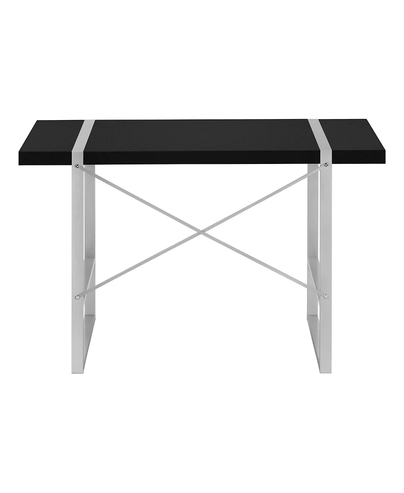 Compact Computer Desk with Sturdy Metal Frame