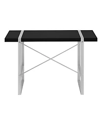 Compact Computer Desk with Sturdy Metal Frame