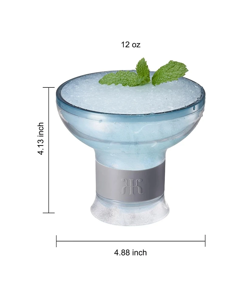The Wine Savant Frozen Chiller Cocktail Glasses, Set of 4
