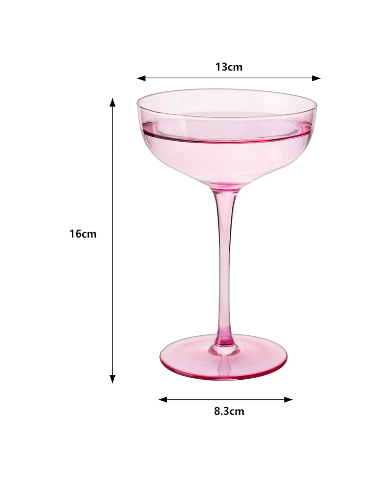 The Wine Savant Classic Coupe Glasses, Set of 4
