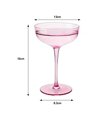 The Wine Savant Classic Coupe Glasses, Set of 4