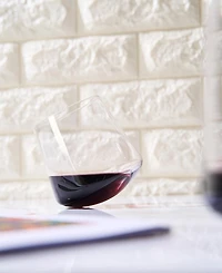 The Wine Savant Rotating Stemless Wine Glasses, Set of 2
