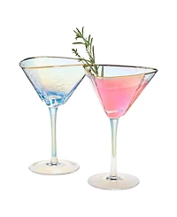 The Wine Savant Classic Hammered Martini Glasses, Set of 2