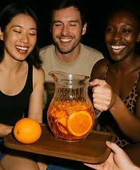The Wine Savant Textured Vintage Quilted Pitcher