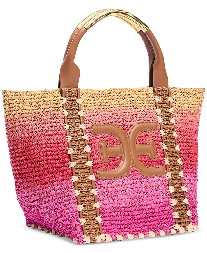 Sam Edelman Marley Raffia Collapsible Large Tote