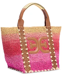 Sam Edelman Marley Raffia Collapsible Large Tote