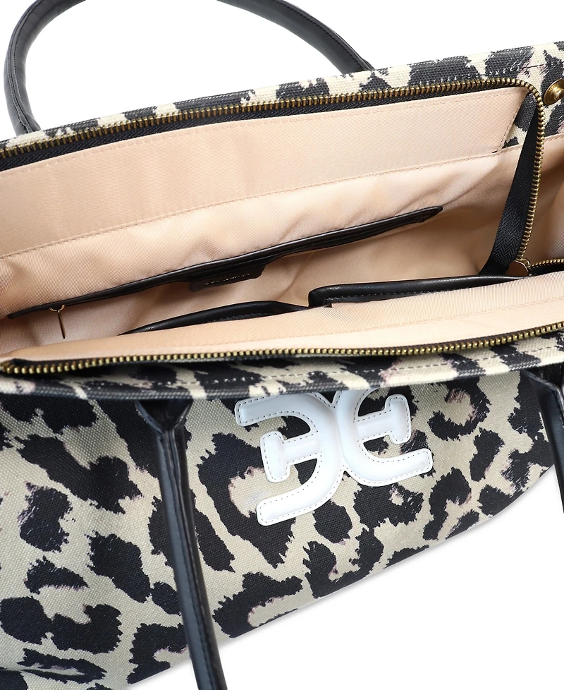 Sam Edelman Cooper Extra Large Logo Canvas Tote