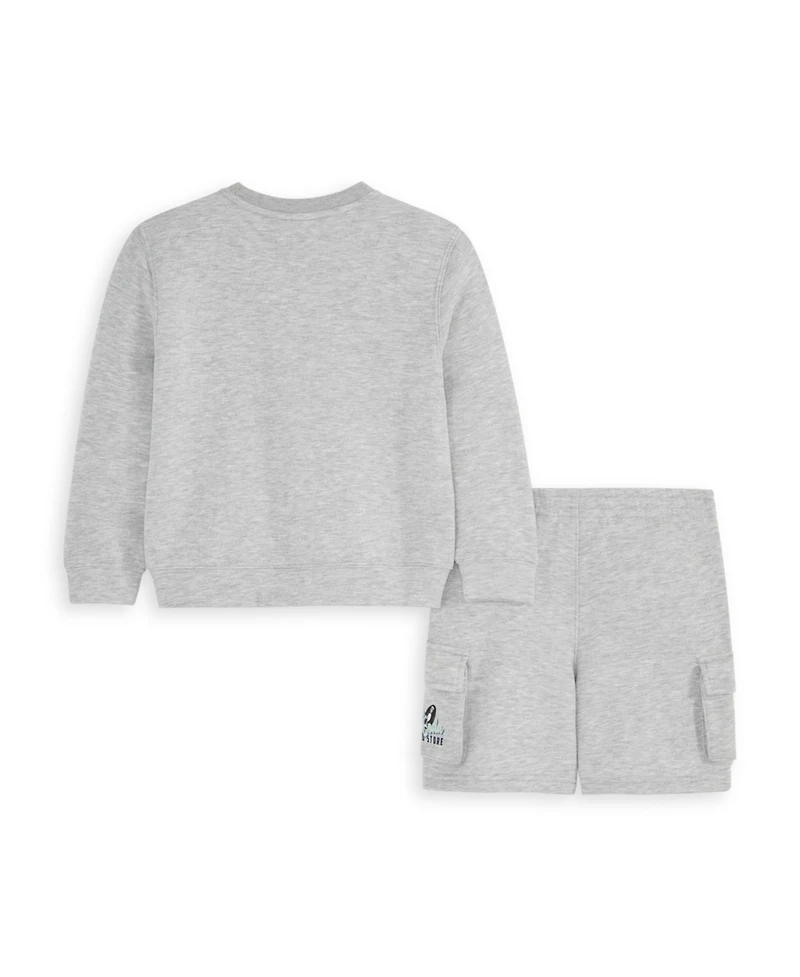 Scotch & Soda Big Boys 2-Piece Crewneck Top and Shorts Set