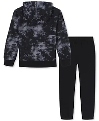 Under Armour Toddler & Little Boys Rival Printed Fleece Hoodie Jogger Pants, 2 Piece Set