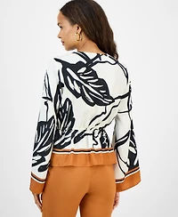 I.n.c. International Concepts Petite Printed Peplum Top