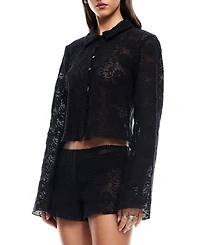 Lioness Women's Cotton Lace Babydoll Top