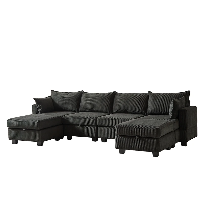 Streamdale Furniture Flexible Modular Sectional Sofa with Storage