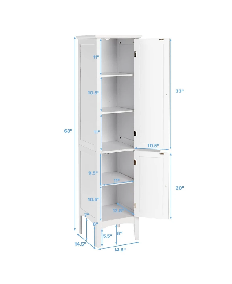 Freestanding Bathroom Storage Cabinet for Kitchen and Living Room