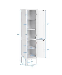 Freestanding Bathroom Storage Cabinet for Kitchen and Living Room