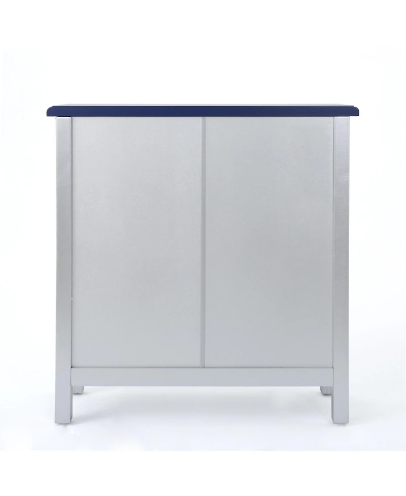 Elegant Firwood Cabinet With Carved Panels And Ample Storage