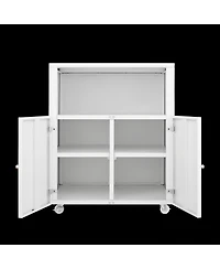 Streamdale Mobile Printer Stand with File Cabinet